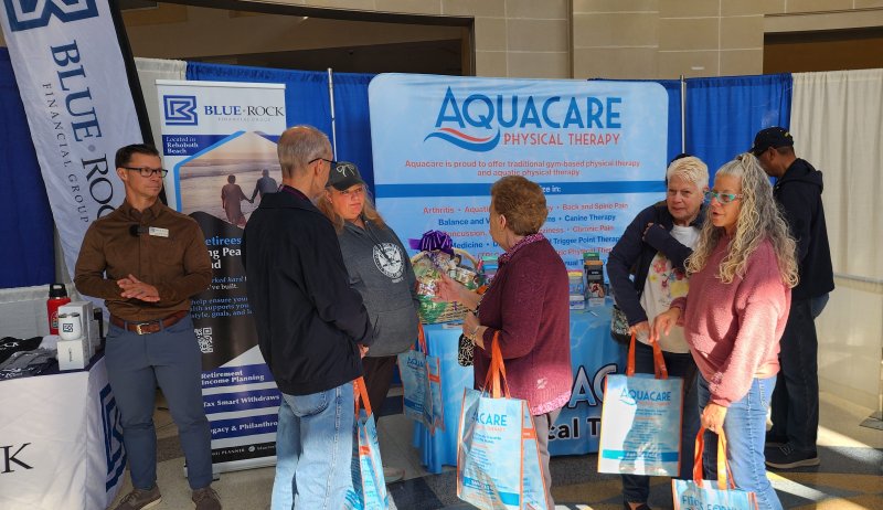 Aquacare and Blue Rock are two of many vendors at the expo.